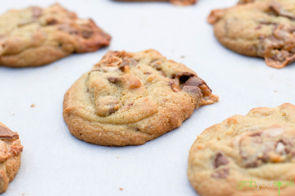 Choc Chip Snickers Cookies