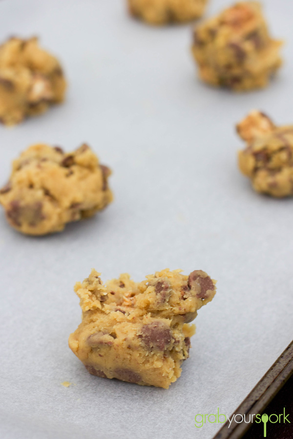 Choc Chip Snickers Cookies Dough