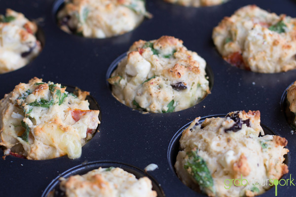 Savoury Muffins in Tin