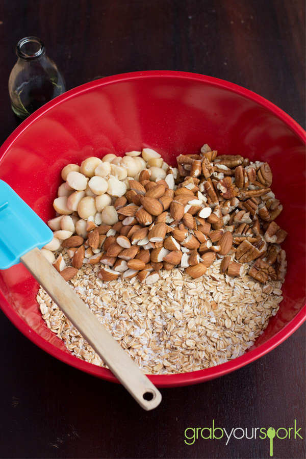 Maple Mixed Nut Granola Bowl