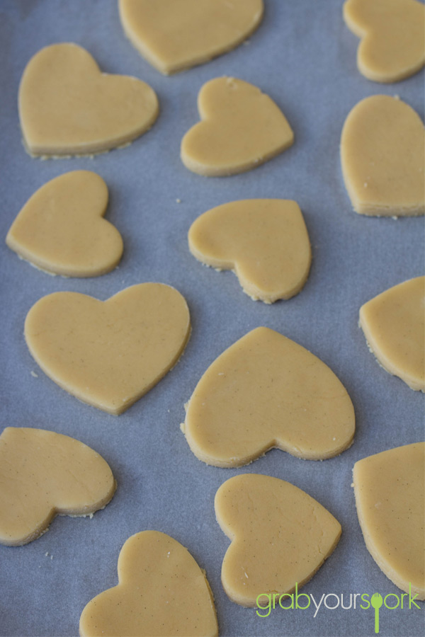 Love Heart Shaped Sugar Cookies