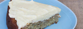 Banana Cake with icing