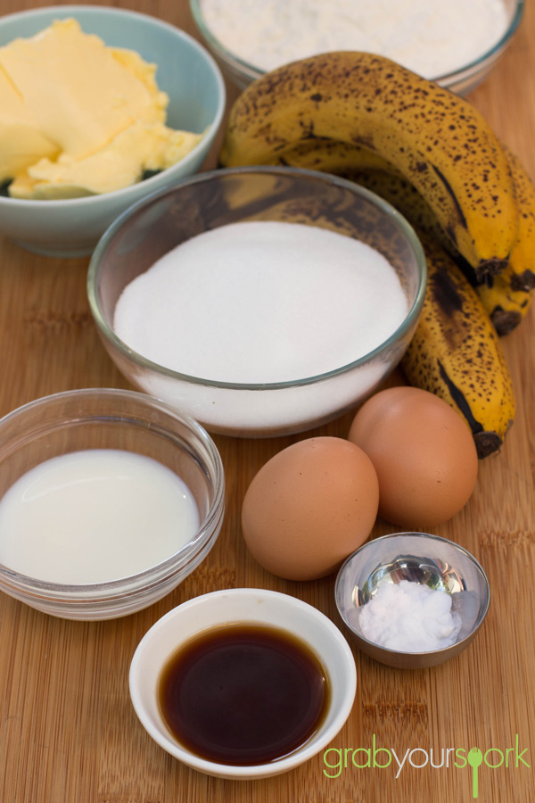 Banana Cake with cream cheese icing