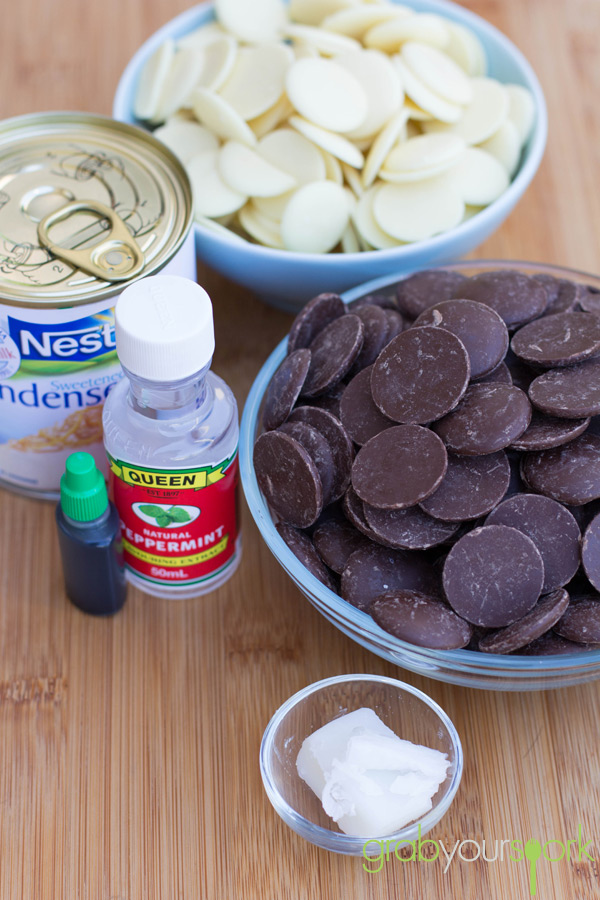 Choc Mint Fudge Ingredients