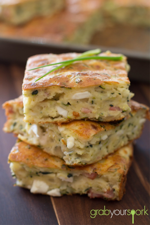 Zucchini and Bacon Slice