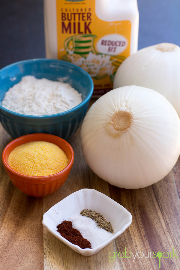 Baked Onion Rings Ingredients