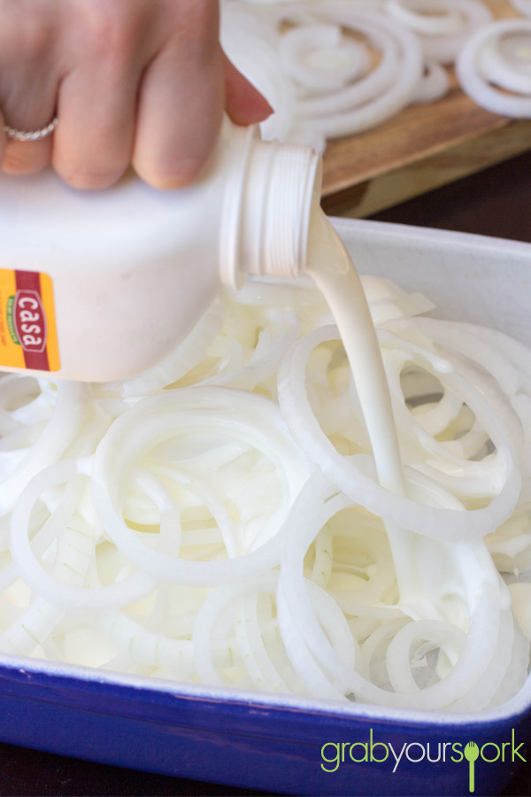 Baked Onion Rings with Buttermilk