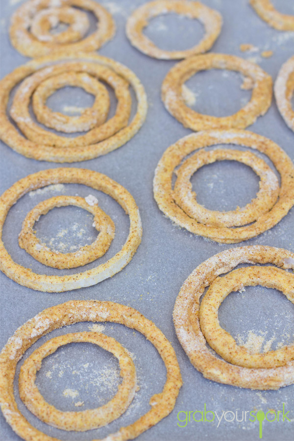 Baked Onion Rings in Batter