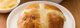 Cranberry and Apricot Hot Cross Buns