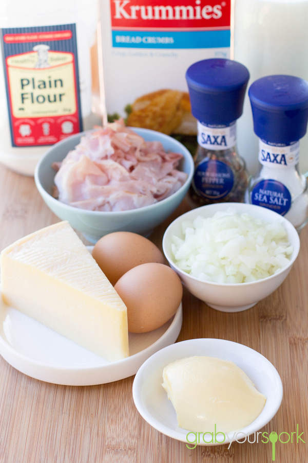 Ham and Cheese Croquettes Ingredients