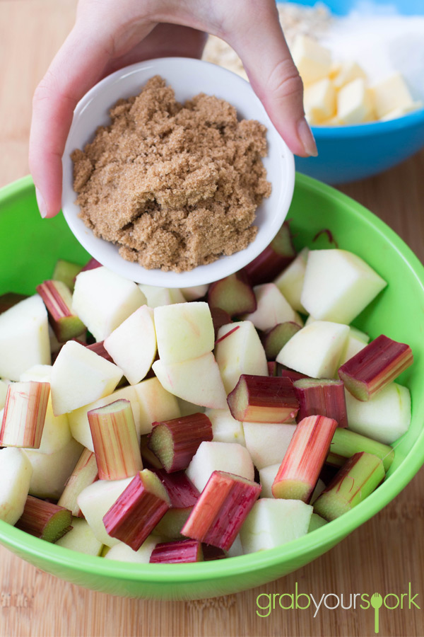 Apple and Rhubarb Crumble Mixture