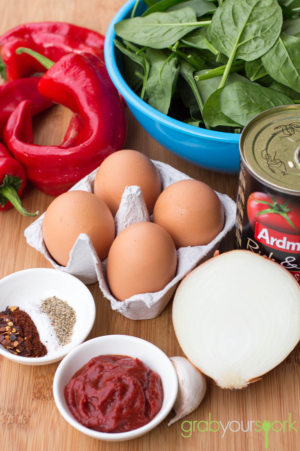 Spanish Baked Eggs Ingredients