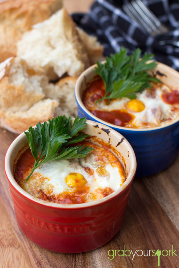 Spanish Baked Eggs Recipe