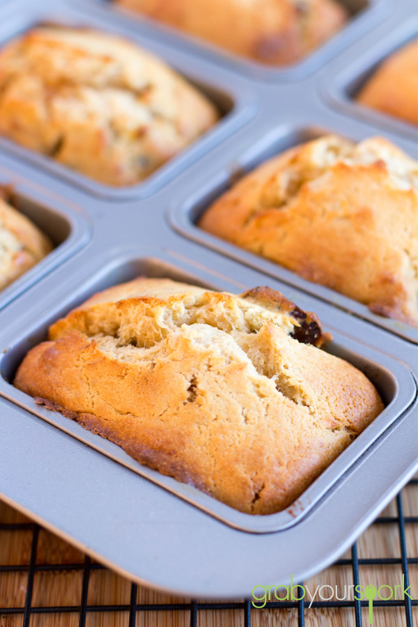 Sticky date and banana loaves