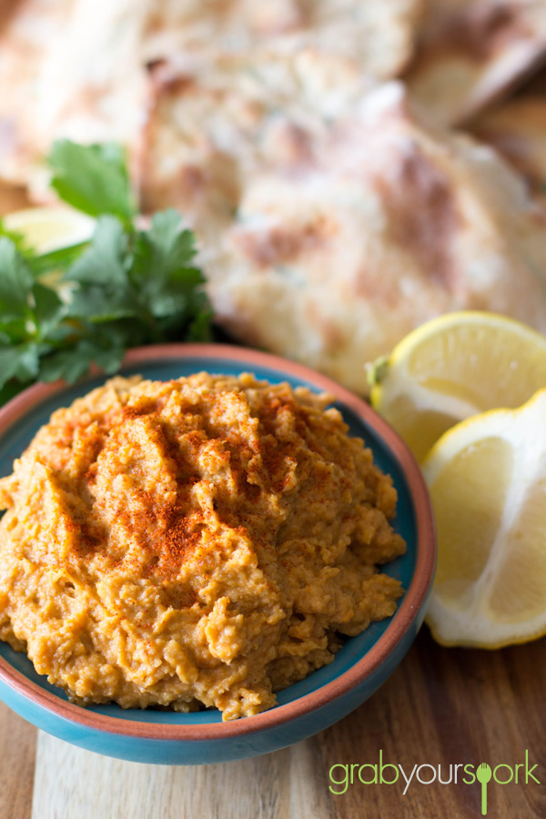 Sweet Potato Hummus - Grab Your Spork | grabyourspork.com