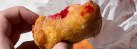 Queen Vic Jam Doughnuts