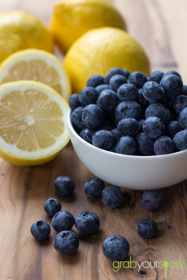 Blueberry and lemon loaves