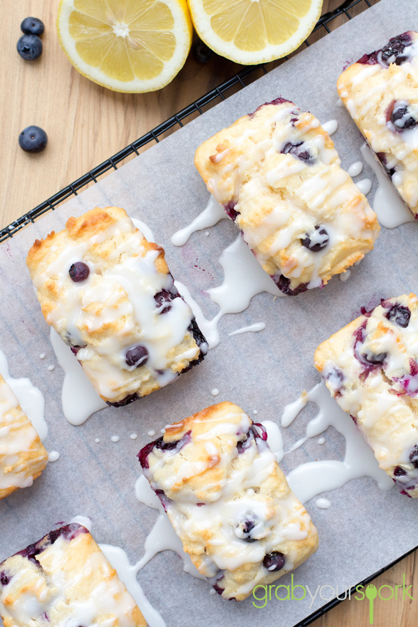 Blueberry and lemon loaves recipe