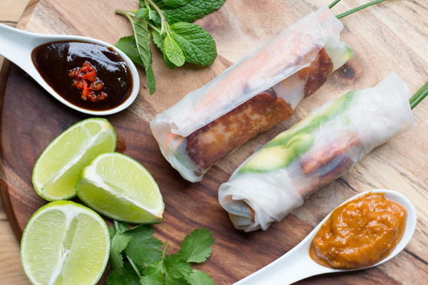 Vietnamese Vegetarian rice paper rolls